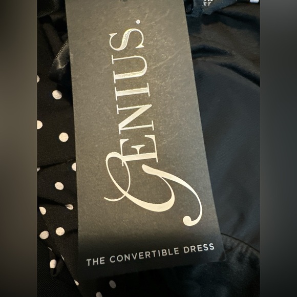 White House Black Market Black and White Polka Dot Genius Convertible Dress - Picture 12 of 12